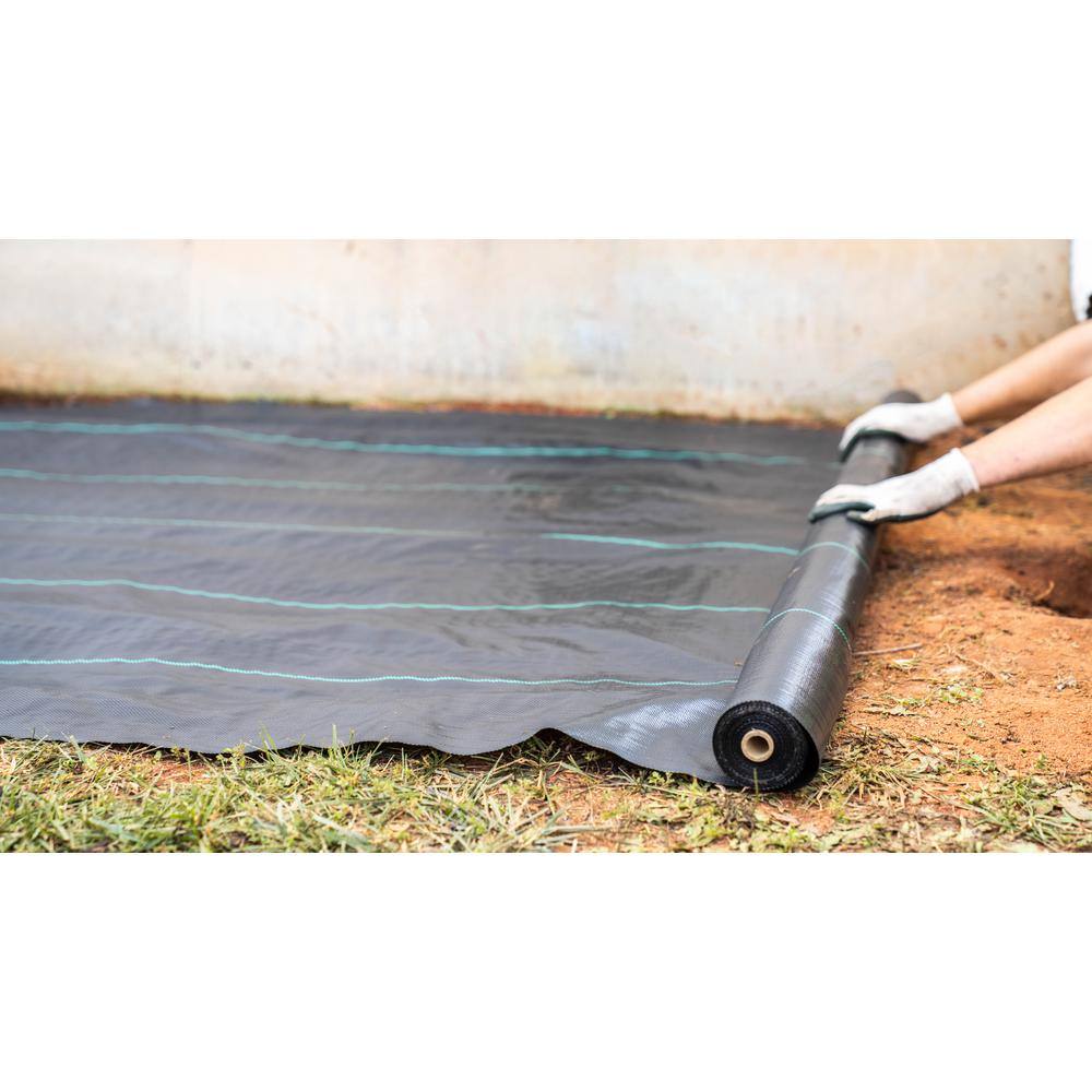 Vigoro NWVGC6100 6 ft. x 100 ft. Woven Polypropylene Ground Cover Landscape Fabric4