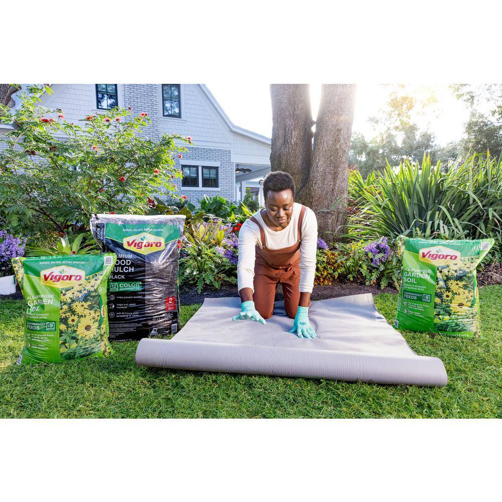 Vigoro VPNM45085-4PK 4 ft. x 50 ft. Heavy Duty Matrix Grid Landscape Fabric (4-Pack)10