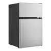 Vissani HVDR31GSE 3.1 cu. ft. 2-Door Mini Refrigerator in Stainless Steel with Freezer, ENERGY STAR