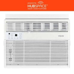 Vissani VAW10R1AWTS 10,000-BTU 115-Volt Window Air Conditioner for 450 sq. ft. Rooms in White, Powered by Hubspace