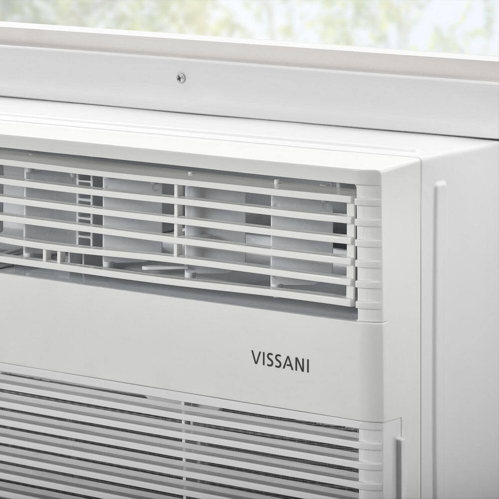 Vissani VAW10R1AWTS 10,000-BTU 115-Volt Window Air Conditioner for 450 sq. ft. Rooms in White, Powered by Hubspace12