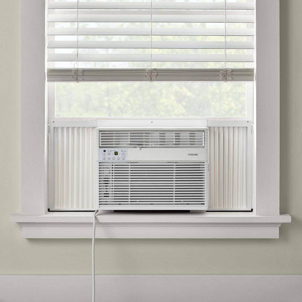 Vissani VAW10R1AWTS 10,000-BTU 115-Volt Window Air Conditioner for 450 sq. ft. Rooms in White, Powered by Hubspace3
