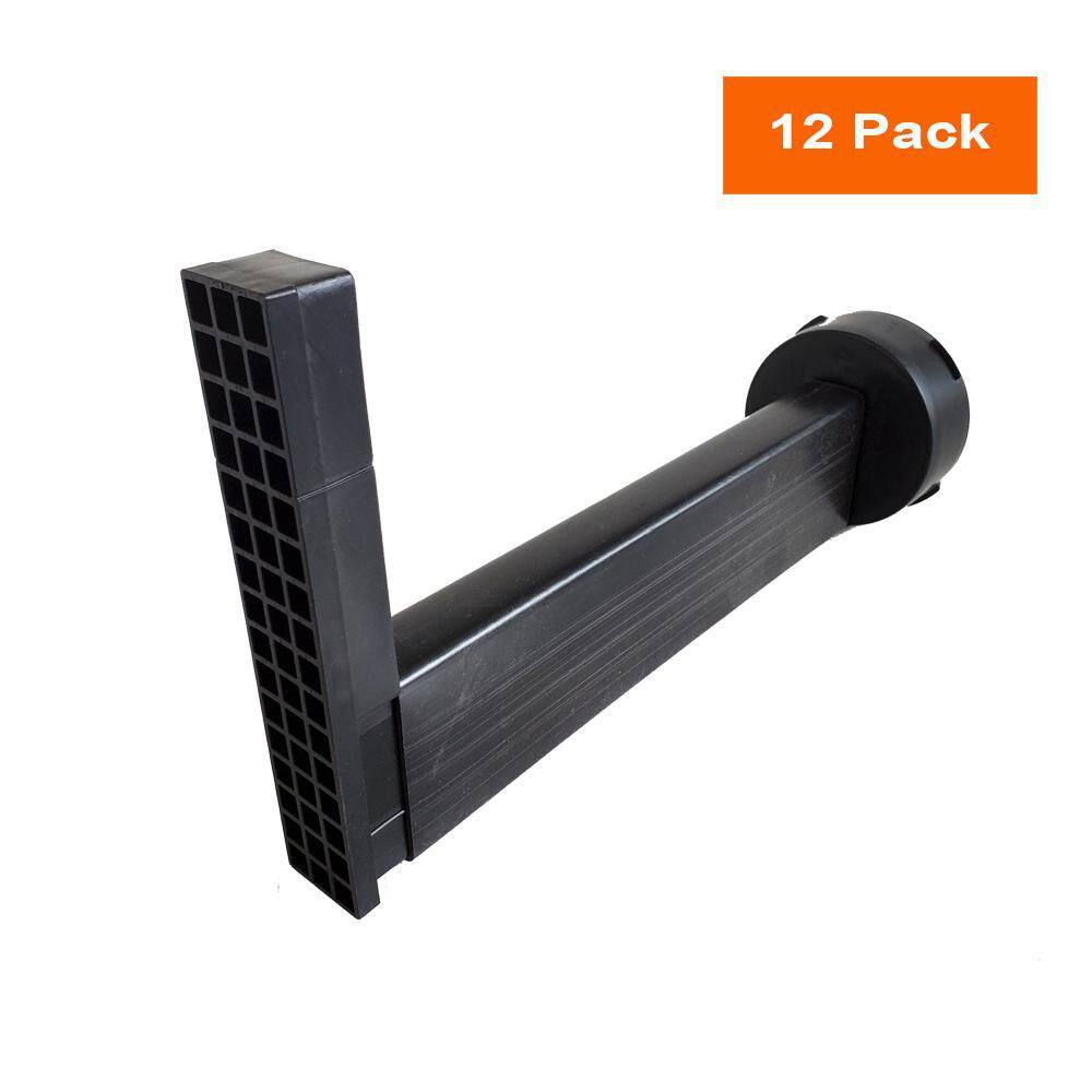 WALL DRAIN PRO WDPBC 005 Universal Retaining Wall Block Drain Black (12-Pack)1