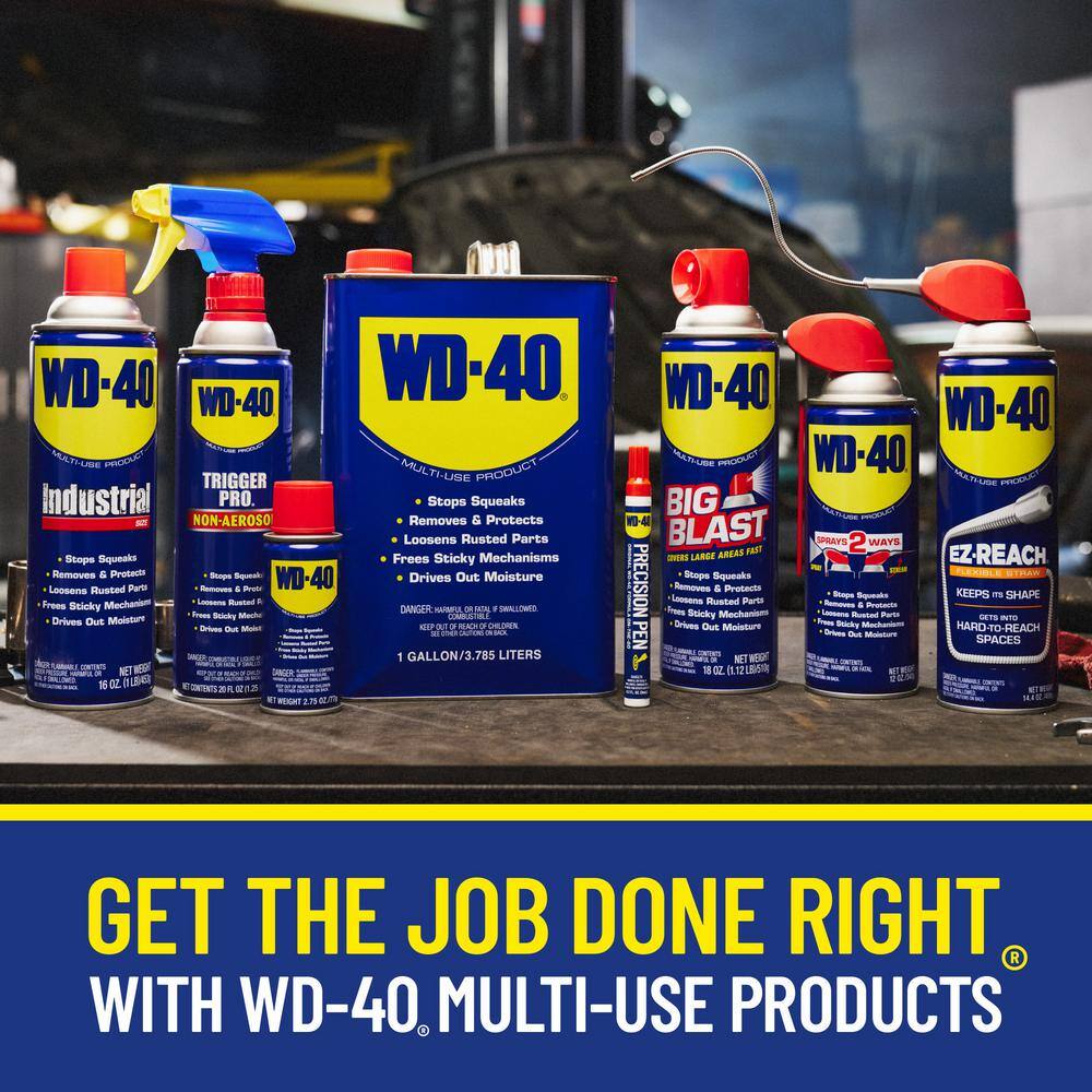 WD-40 611796 12 oz. Original WD-40 Formula, Multi-Purpose Lubricant Spray with Smart Straw (12-Pack)0