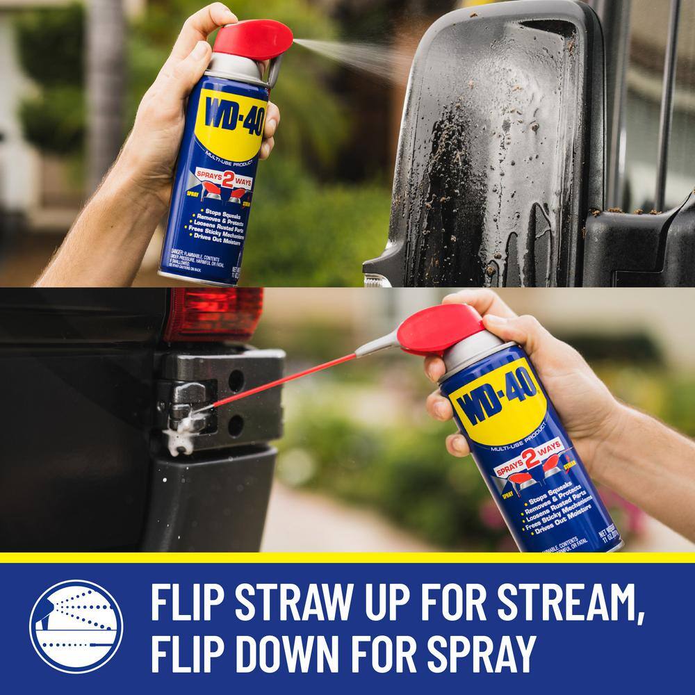 WD-40 611796 12 oz. Original WD-40 Formula, Multi-Purpose Lubricant Spray with Smart Straw (12-Pack)2