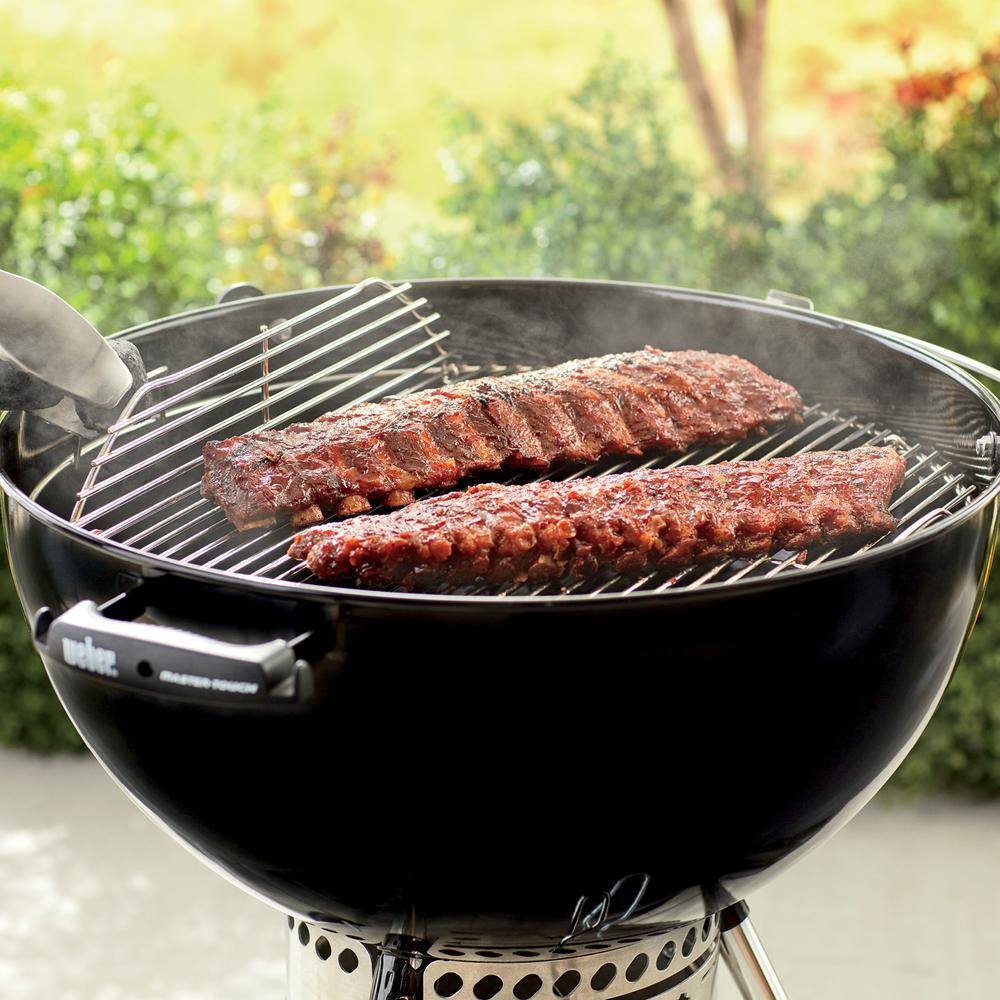 Weber 7436 Hinged Replacement Cooking Grate for 22-1 2 in. One-Touch, Performer, Bar-B-Kettle & Master-Touch Charcoal Grill1