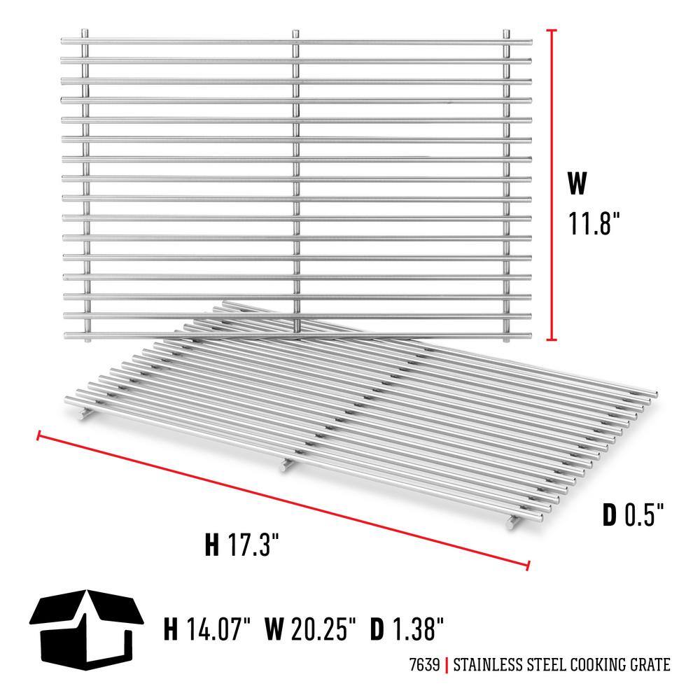 Weber 7639 Replacement Cooking Grates for Spirit 300 Series Gas Grills12