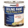 Zinsser 260967 1 gal. Flat Bright White Ceiling Paint and Primer in One (2-Pack)