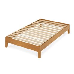 Zinus SPI-APDW-12T Brown Deluxe Wood Frame 12 in. Twin Platform Bed with Easy Assembly