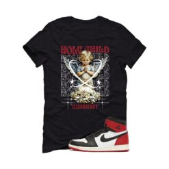 Jordan 1 High OG Black Toe Reimagined Black T-Shirt (Holy Child) DZ5485-106