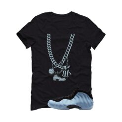 Air Foamposite One Psychic Blue Black T-Shirt (Foam Chain) HJ6014-400