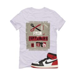 Jordan 1 High OG Black Toe Reimagined White T-Shirt (Cut from a different cloth) DZ5485-106