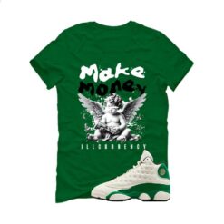 Jordan 13 GS Pine Green Pine Green T-Shirt (Make Money) HQ0780-103