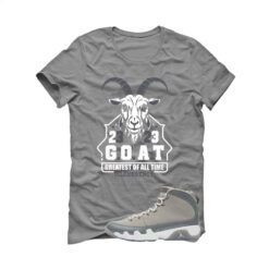 Jordan 9 Cool Grey Grey T-Shirt (GOAT 23) HV4794-011