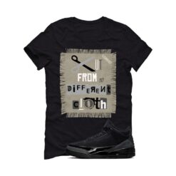 Jordan 3 Black Cat Black T-Shirt (Cut from a different cloth) CT8532-001
