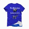 Jordan 12 Blueberry Royal Blue T-Shirt (the black sheep usually turns into the GOAT!) CT8013-140