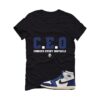 Jordan 1 Rare Air Deep Royal Blue Black T-Shirt (CEO) DZ5485-100