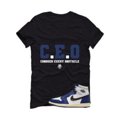 Jordan 1 Rare Air Deep Royal Blue Black T-Shirt (CEO) DZ5485-100