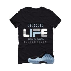 Air Foamposite One Psychic Blue Black T-Shirt (Bad Choices) HJ6014-400