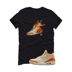 Jordan 3 WMNS Starfish Black T-Shirt (Splash shoe) IH7694-200