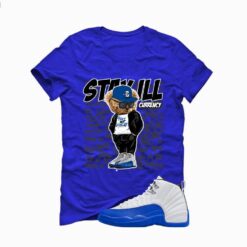Jordan 12 Blueberry Royal Blue T-Shirt (Stay ill Bear) CT8013-140
