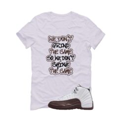 SoleFly x Air Jordan 12 Cafecito| White T-Shirt (We Don't Grind The Same) FZ5026-100
