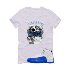 Jordan 12 Blueberry White T-Shirt (Chasing Dreams) CT8013-140