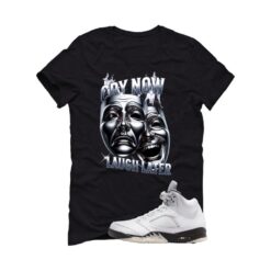 Jordan 5 White Black Black T-Shirt (Cry Now Laugh Later) DD0587-110