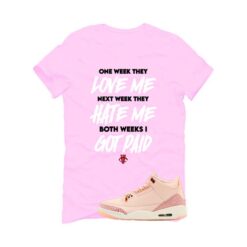Jordan 3 Valentine’s Day Pink T-Shirt (Gossip) HJ0178-600