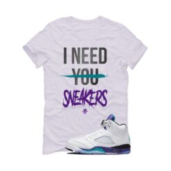 Jordan 5 OG Grape White T-Shirt (I Need You Sneakers) HQ7978-100