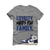 Jordan 1 Rare Air Deep Royal Blue Grey T-Shirt (Loyalty) DZ5485-100