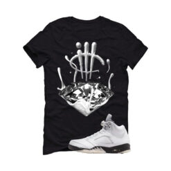 Jordan 5 White Black Black T-Shirt (Drip) DD0587-110