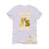Jordan 12 WMNS Phantom White T-Shirt (J'S ARE SICK) FD9101-007