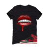 Jordan 1 High ’85 Bred Black T-Shirt (Lips) HV6674-067