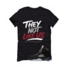 Jordan 5 Black Metallic Reimagined Black T-Shirt (They not like us) HF3975-001