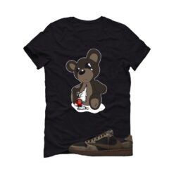 Travis Scott x Air Jordan 1 Low OG Velvet Brown Black T-Shirt (Teddy) DM7866-202