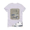 SB x Air Jordan 4 Navy White T-Shirt (Cut from a different cloth) DR5415-100
