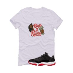 Jordan 11 Low Bred White T-Shirt (rags 2 riches) FV5104-006