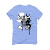 Jordan 1 "UNC Toe" Carolina Blue T-Shirt (Iron Bull) DZ5485-402