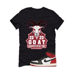 Jordan 1 High OG Black Toe Reimagined Black T-Shirt (GOAT 23) DZ5485-106