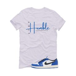 Jordan 1 Low OG Game Royal White T-Shirt (Stay Humble) CZ0790-140