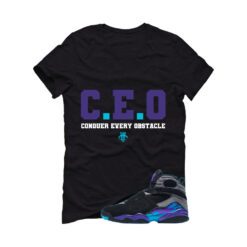 Jordan 8 OG Aqua Black T-Shirt (CEO) 305381-006