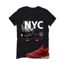 Nigel Sylvester x Air Jordan 4 Brick by Brick Black T-Shirt (City Never Sleeps) HF4340-800