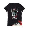 Jordan 1 High OG Black Toe Reimagined Black T-Shirt (Graffiti Angel) DZ5485-106