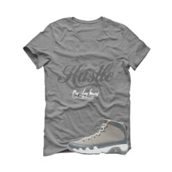Jordan 9 Cool Grey Grey T-Shirt (Hustle By Any Means) HV4794-011