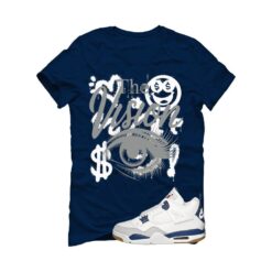SB x Air Jordan 4 Navy Navy Blue T-Shirt (The Vision) DR5415-100