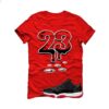 Jordan 11 Low Bred Red T-Shirt (23) FV5104-006