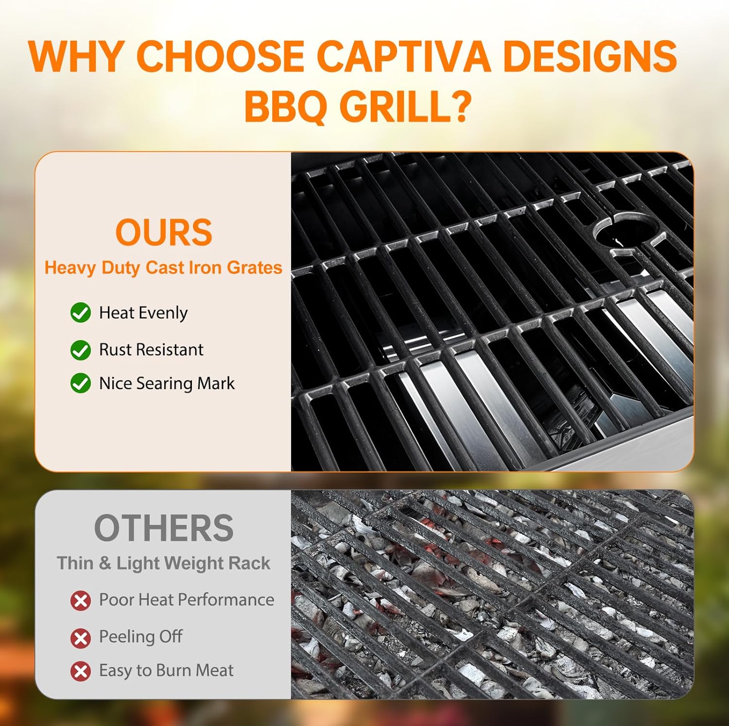 4 Burner Propane Gas Grill with Side Burner, Stainless Steel BBQ Grill 48,500 BTU for Outdoor Cooking Kitchen, Garden and Patio Backyard Barbecue, Dark Black and Silver7