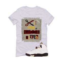Jordan 5 Earth/Metallic Gold White T-Shirt (Cut from a different cloth) DD9336-200
