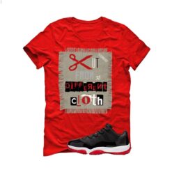 Jordan 11 Low Bred Red T-Shirt (Cut from a different cloth) FV5104-006
